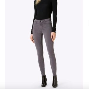 J BRAND LUXE FRENCH SATEEN SKINNIES Storm Grey